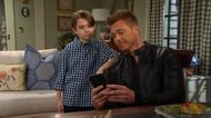 Jeremy (Michael Roark) bonded with little cuz Thomas (Cary Christopher) on Days of our Lives. \Image: Peacock